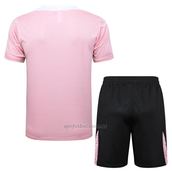 Chandal del Paris Saint-Germain Jordan Manga Corta 2024-2025 Rosa - Pantalon Corto